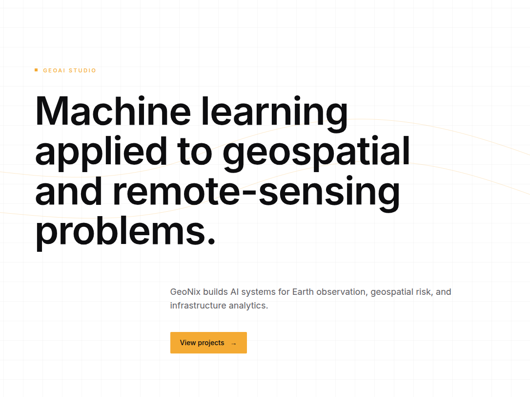 GeoNix — GeoAI Hub